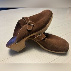 VINTAGE Original Dr Scholl’s clog in pecan size 9